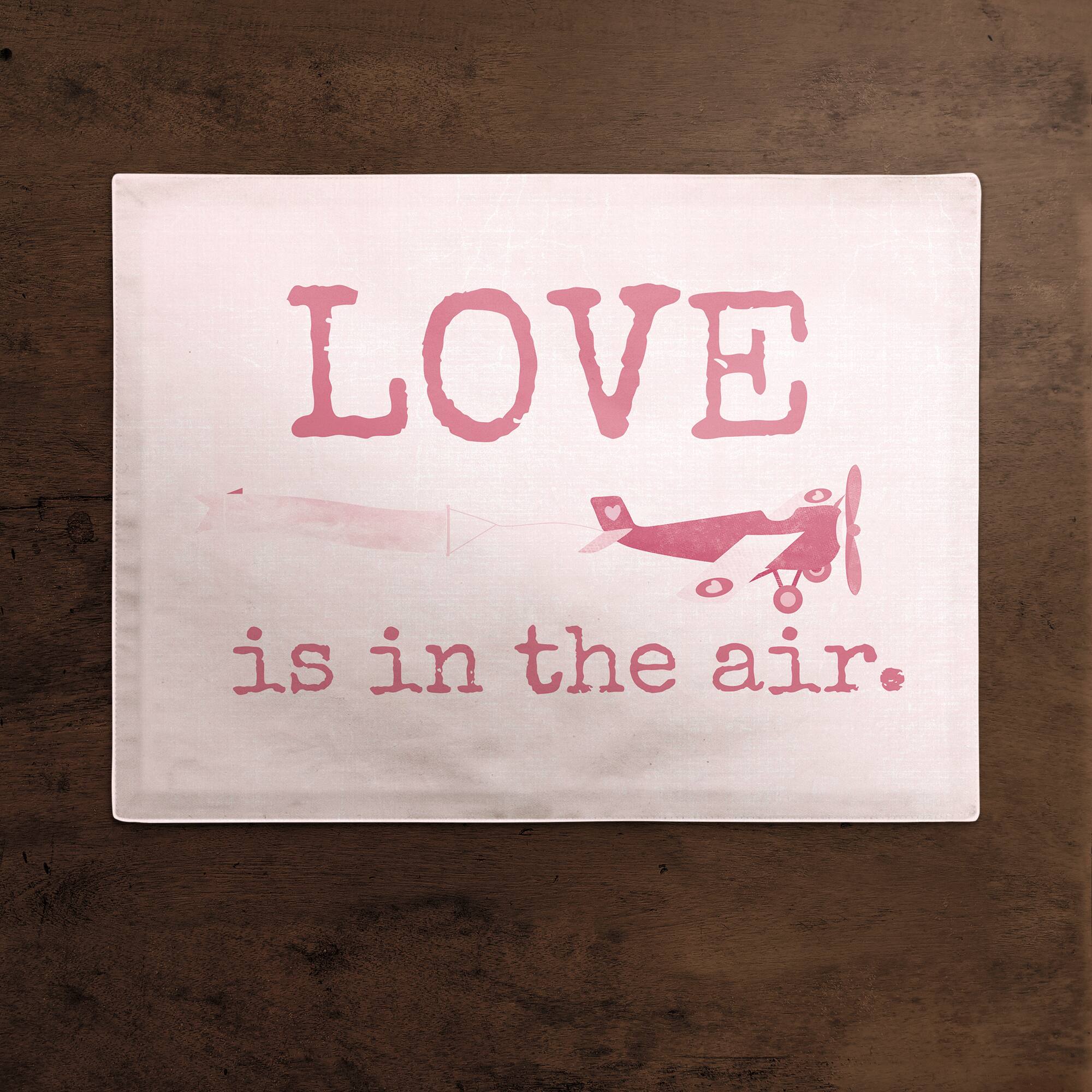 Love Is In The Air 14" x 18" Poly Twill Placemat